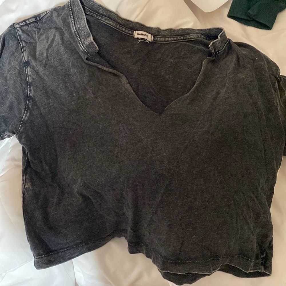 Worn Out Look Crop Top